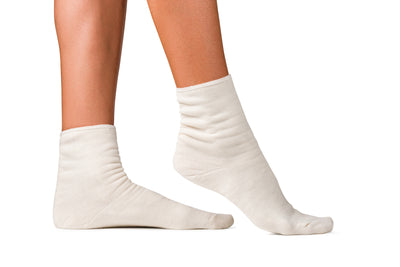 Winter-Barefoot-Socken – Weiß