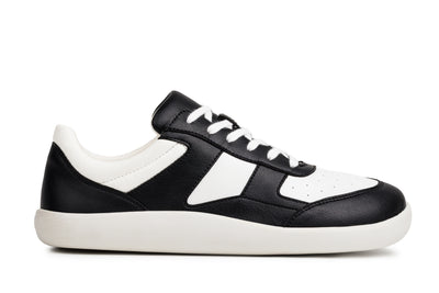 Damen-Barfuß-Sneaker Yuva Schwarz-Weiß