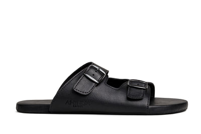 Slip-On Komfort-Sandalen für Damen / Schwarz