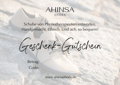 Geschenkgutschein für Ahinsa-Schuhe