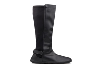 Damen-Winter-Stiefel in Barfuß-Qualität – schwarz